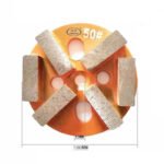 Diamond flooring grinding blocks, 5 holes, 6 teeth, for concrete grinding and polishing. - 图片 5