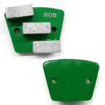 Diamond Flooring Fan-Shaped Grinding Blocks, 3-Hole, 2-Tooth Square, for Concrete Grinding and Polishing（16#-100#） - 图片 5