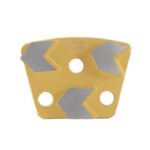 Diamond Flooring Fan-Shaped Grinding Blocks, 3-Hole, 2-Tooth Arrow Shape, for Concrete Grinding and Polishing（16#120#） - 图片 3