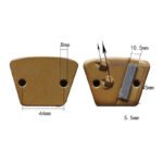 Diamond Flooring Fan-Shaped Grinding Blocks, 2-Hole, 1-Tooth Square Type, Concrete Grinding and Polishing（16#-120#） - 图片 4