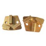 Diamond Flooring Round Grinding Block, 1 Hole, 3 Teeth Square, Concrete Grinding and Polishing（16#-120#）