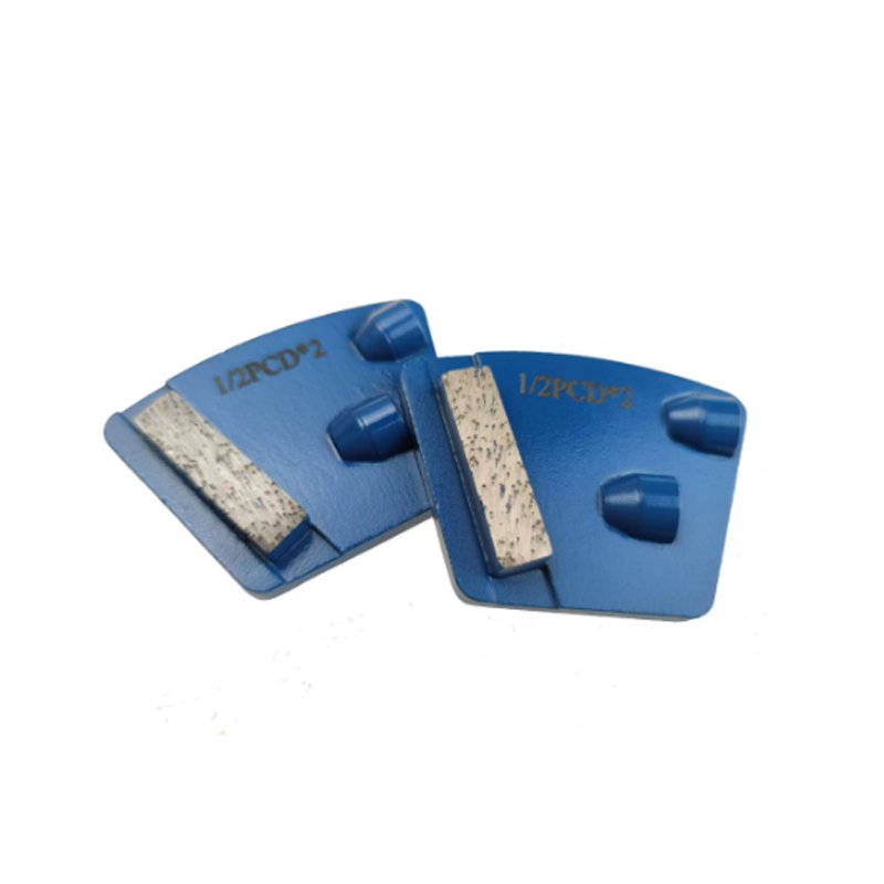 4 Diamond Flooring Fan-Shaped Grinding Blocks, 2-Hole, 1-Tooth Square Type, Concrete Grinding and Polishing - 图片 1