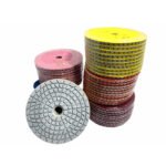 4-inch wet polishing pads for marble and granite, grit sizes (50#-3000#). - 图片 5