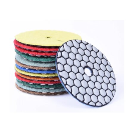 4-inch Dry Marble Diamond Polishing Pad, Grinding Pad, Mesh Size (50-3000)