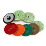 4-inch wet polishing pads for marble and granite, grit sizes (50#-3000#). - 图片 5