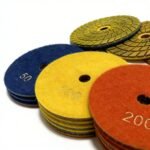 4-inch Sharp type wet polishing pads for marble and granite, grit sizes (50#-3000#). - 图片 5