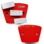 Diamond Flooring Fan-Shaped Grinding Blocks, 3-Hole, 2-Tooth Square, for Concrete Grinding and Polishing（16#-100#） - 图片 6