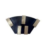 Diamond flooring fan-shaped grinding blocks, 2 holes, 5 teeth, square shape, for concrete grinding and polishing (16#-120#). - 图片 2