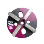 Diamond flooring round grinding blocks, 12 holes, 8-10 teeth, square shape, for concrete grinding and polishing (16#-120#). - 图片 5