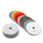 4-inch wet polishing pads for marble and granite, grit sizes (50#-3000#). - 图片 5