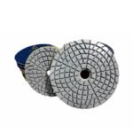 4-inch wet polishing pads for marble and granite, grit sizes (50#-3000#).