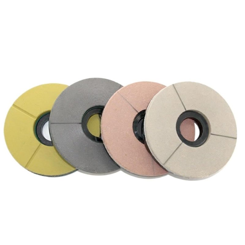 6 8-inch diamond polishing pad, stone resin bonded abrasive wheel, 200mm floor abrasive wheel (black + white) - 图片 1