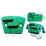 Diamond Flooring Fan-Shaped Grinding Blocks, 3 Holes, 3 Teeth, Square Type, Concrete Grinding and Polishing（16# 30# 50# 80# 120#） - 图片 2
