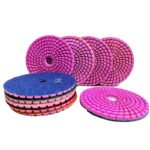 4-inch wet polishing pads for marble and granite, grit sizes (50#-3000#). - 图片 4